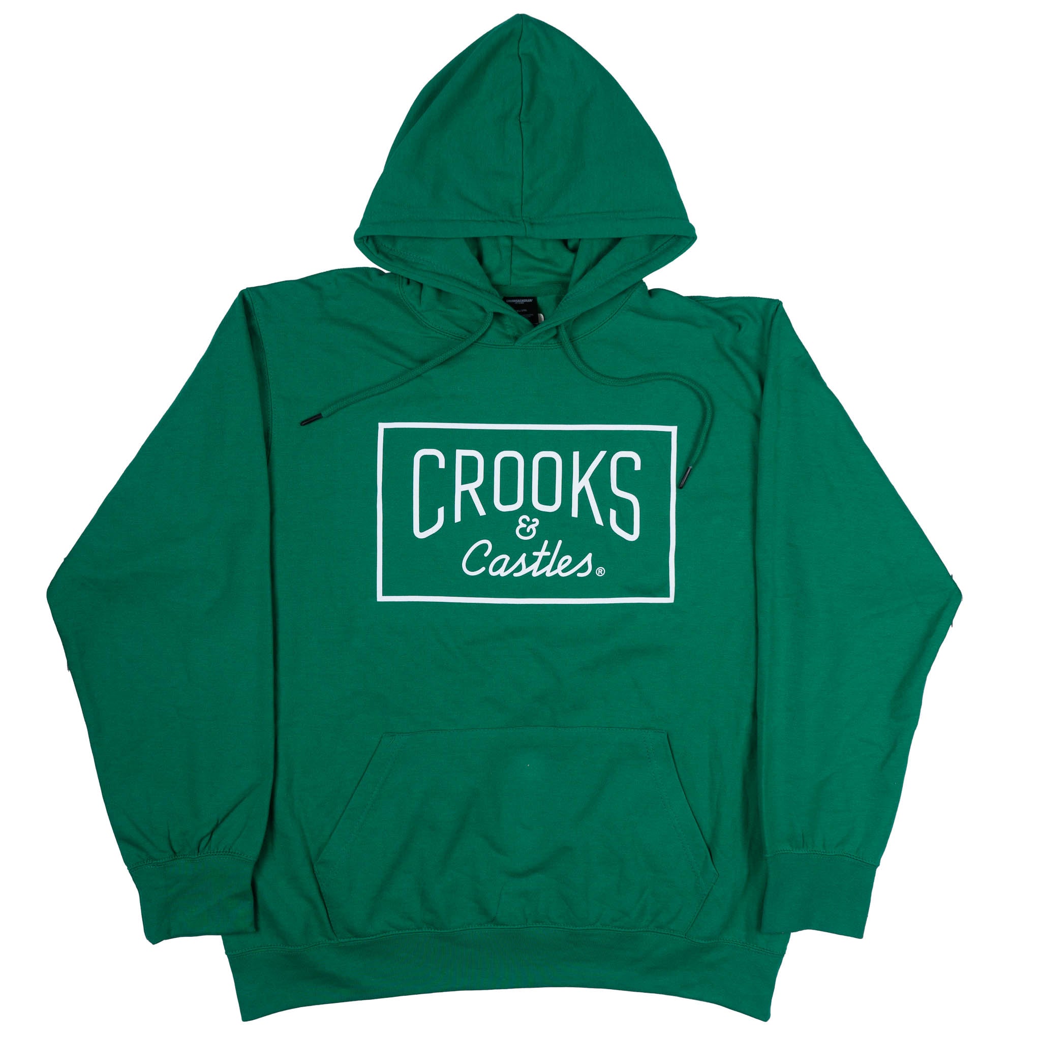CROOKS & CASTLES HOODIE KELLY GREEN - CC06HD