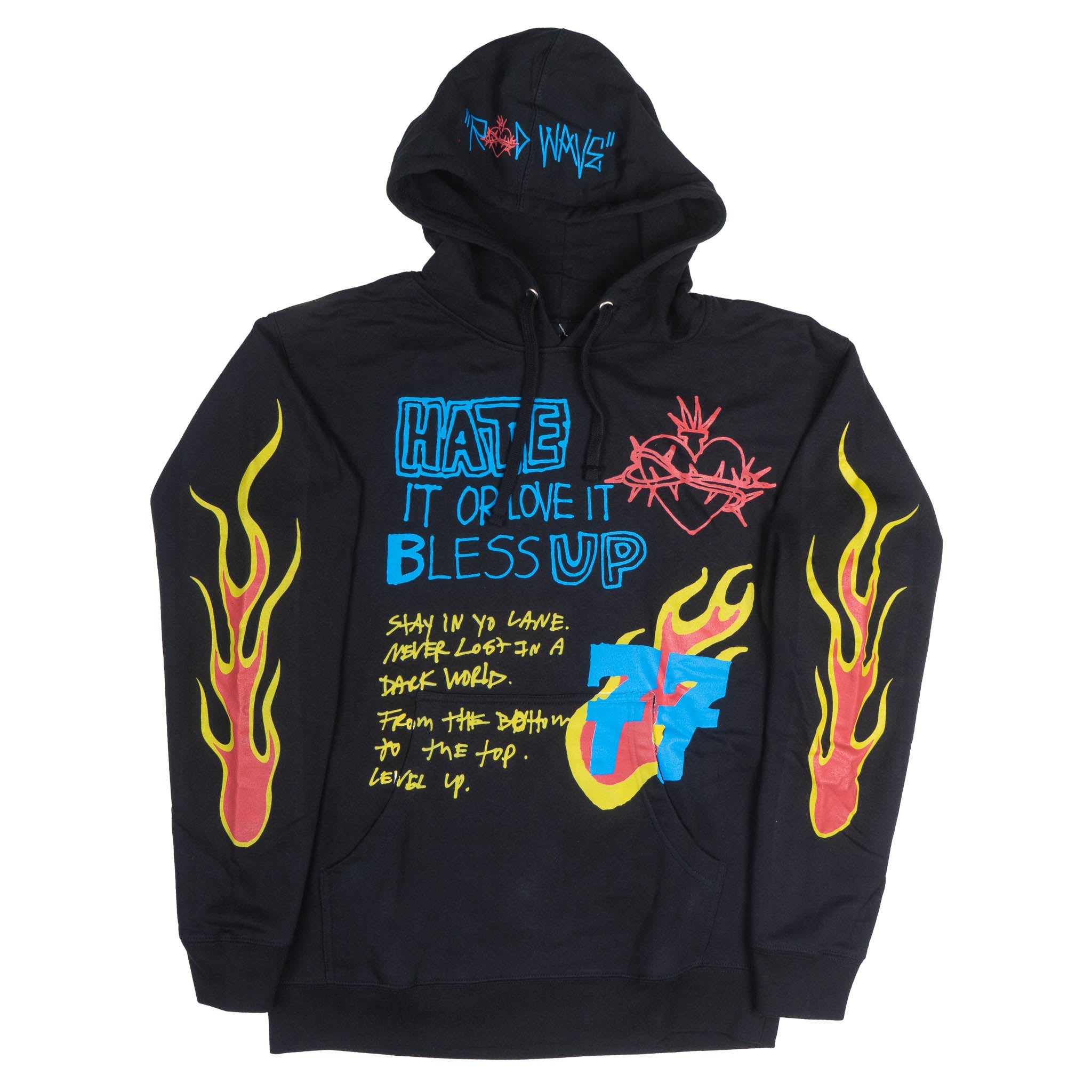 CHAOS IN MIND HOODIE BLACK - HD-RW-7592